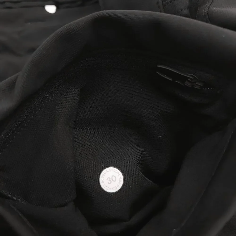 Lululemon ABC Slim-Fit Warpstreme Pants Mens 30x31 Black 5-Pocket Travel Golf